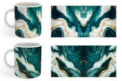Turquoise Marble Stone Luxury | Mug sublimation design Product Image 2