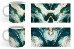 Turquoise Marble Stone Luxury | Mug sublimation design Product Image 3