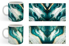 Turquoise Marble Stone Luxury | Mug sublimation design Product Image 4