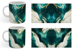 Turquoise Marble Stone Luxury | Mug sublimation design Product Image 5