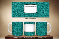 11oz &amp; 15oz Mug Composition Book Design Teacher School Theme Product Image 1