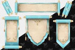 Turquoise Scrolls Clipart Product Image 2