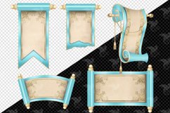 Turquoise Scrolls Clipart Product Image 3