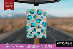 Turquoise Texture Air Freshener PNG - Glitter Background PNG Product Image 1