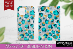 Turquoise Texture Phone Case PNG - Glitter Background Case Product Image 1