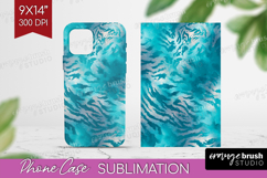 Turquoise Texture Phone Case PNG - Glitter Background Case Product Image 1