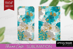 Turquoise Texture Phone Case PNG - Glitter Background Case Product Image 1