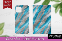 Turquoise Texture Phone Case PNG - Glitter Background Case Product Image 1