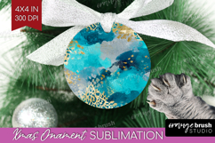 Turquoise Texture Ornament PNG - Glitter Background PNG Product Image 1