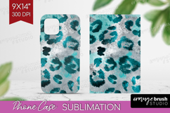 Turquoise Texture Phone Case PNG - Glitter Background Case Product Image 1