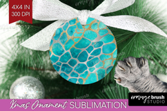 Turquoise Texture Ornament PNG - Glitter Background PNG Product Image 1