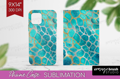 Turquoise Texture Phone Case PNG - Glitter Background Case Product Image 1