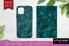 Turquoise Texture Phone Case PNG - Glitter Background Case Product Image 1