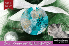Turquoise Texture Ornament PNG - Glitter Background PNG Product Image 1