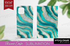 Turquoise Texture Phone Case PNG - Glitter Background Case Product Image 1