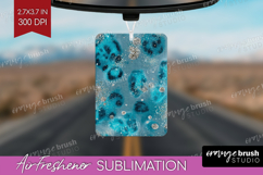Turquoise Texture Air Freshener PNG - Glitter Background PNG Product Image 1