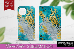 Turquoise Texture Phone Case PNG - Glitter Background Case Product Image 1