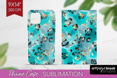 Turquoise Texture Phone Case PNG - Glitter Background Case Product Image 1