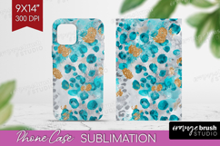 Turquoise Texture Phone Case PNG - Glitter Background Case Product Image 1