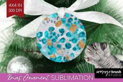 Turquoise Texture Ornament PNG - Glitter Background PNG Product Image 1