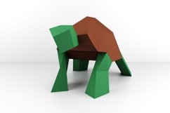 Turtle 3d papercraft, spring fun activities, turtle puzzle Product Image 4