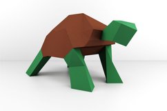 Turtle 3d papercraft, spring fun activities, turtle puzzle Product Image 1