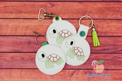 Turtle ITH Snaptab Keyfob Design Product Image 1