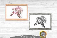 Turtle and Sunflower SVG Product Image 1