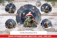 Wind Spinner Turtle Christmas Product Image 1