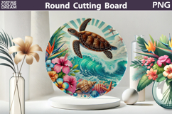 Sea Turtle Glass Kitchen Cutting Board Product Image 1