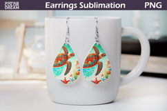 Sea Turtle Teardrop Earrings | Summer Sea Ocean Earrings Product Image 1