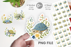 Turtle Embroidery Sticker Product Image 1