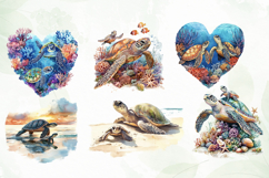 Turtle Mother’s Day Sublimation Clipart Product Image 5