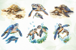 Turtle Mother’s Day Sublimation Clipart Product Image 3