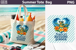 Sea Turtle Tote Bag | Summer Beach Sublimation Product Image 1