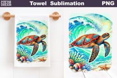 Sea Turtle Towel | Tropical Beach Ocean Towel Product Image 1