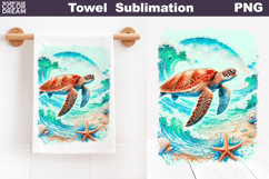 Sea Turtle Towel | Tropical Beach Ocean Towel Product Image 1