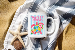 Turtley Over It Png, Striped Turtle Png, Preppy Sea Turtle Product Image 4