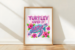Turtley Over It Sea Turtle PNG Product Image 5