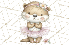 Pastel Animal Ballerinas Clipart PNG Ballet Animals Product Image 2