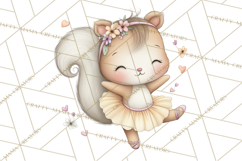 Pastel Animal Ballerinas Clipart PNG Ballet Animals Product Image 3
