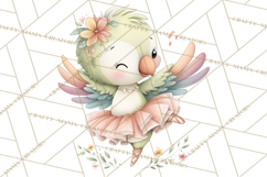 Pastel Animal Ballerinas Clipart PNG Ballet Animals Product Image 2