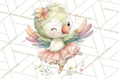 Pastel Animal Ballerinas Clipart PNG Ballet Animals Product Image 2