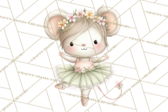 Pastel Animal Ballerinas Clipart PNG Ballet Animals Product Image 3
