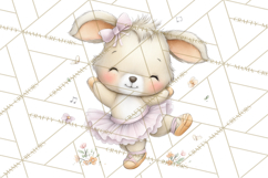 Pastel Animal Ballerinas Clipart PNG Ballet Animals Product Image 3