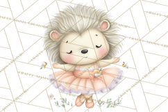 Pastel Animal Ballerinas Clipart PNG Ballet Animals Product Image 4