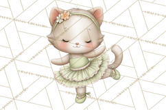 Pastel Animal Ballerinas Clipart PNG Ballet Animals Product Image 5