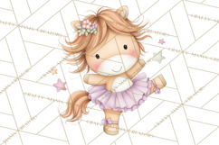 Pastel Animal Ballerinas Clipart PNG Ballet Animals Product Image 3