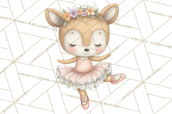 Pastel Animal Ballerinas Clipart PNG Ballet Animals Product Image 2