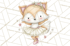 Pastel Animal Ballerinas Clipart PNG Ballet Animals Product Image 3